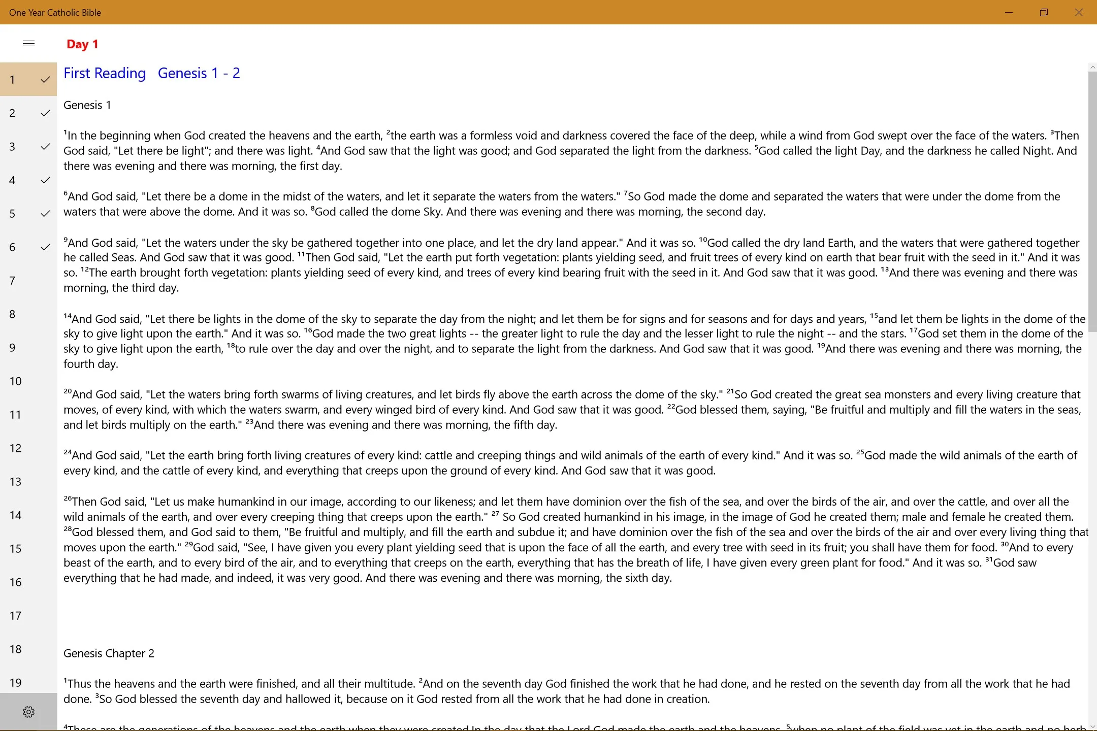 One Year Catholic Bible screenshot 3