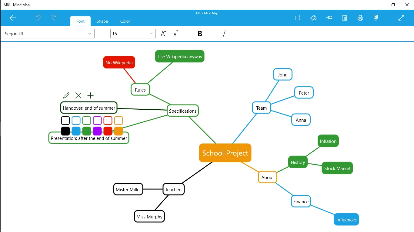 M8! - Mind Map screenshot 2
