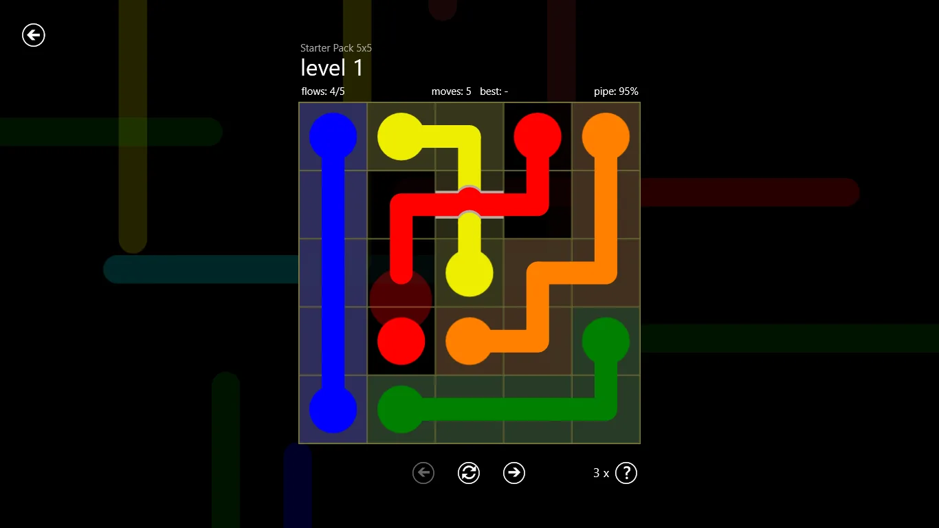 Flow Free: Bridges screenshot 1