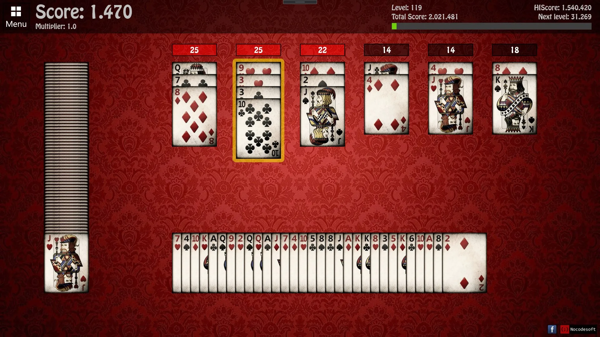 Blackjack Solitaire screenshot 5