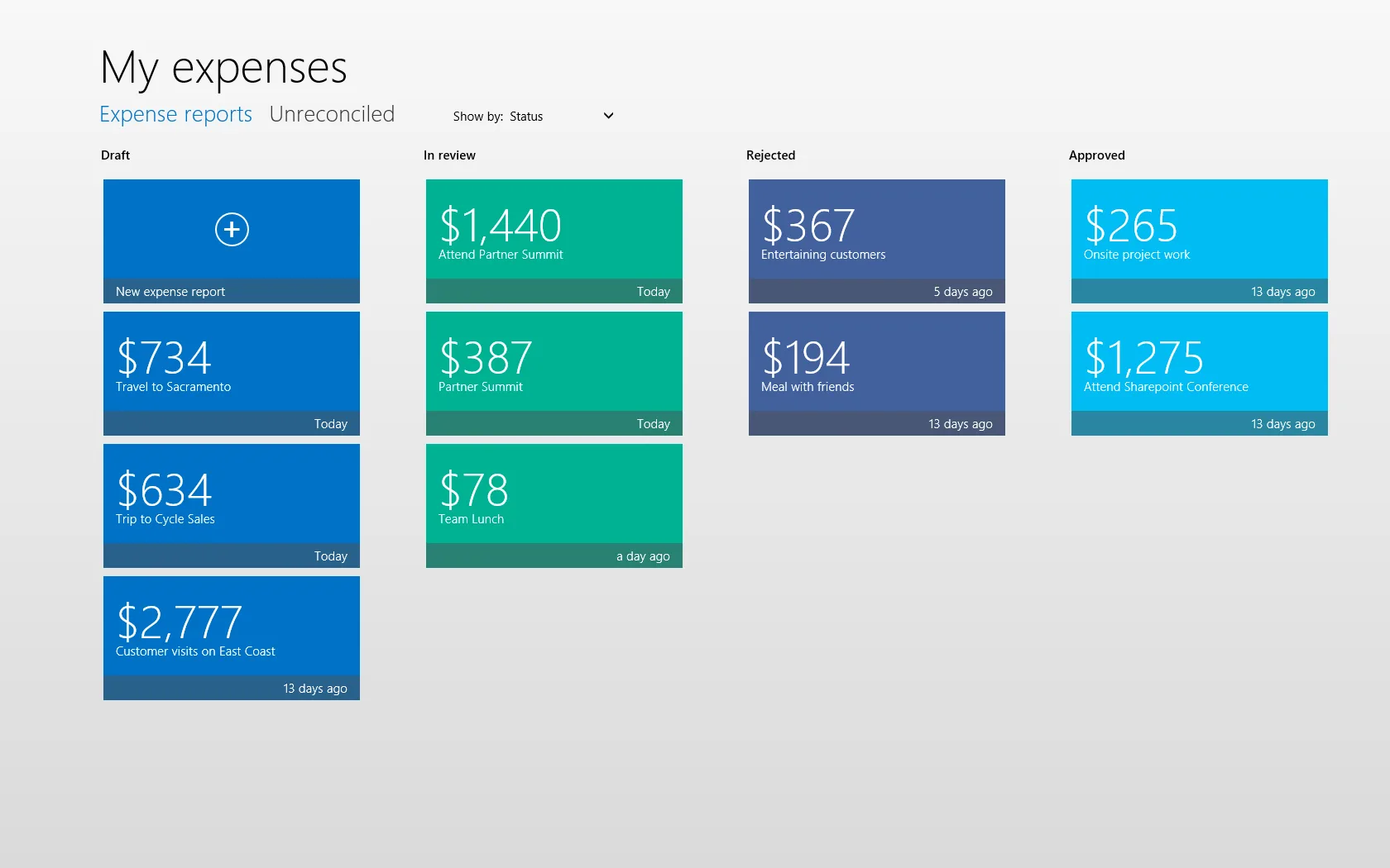 Dynamics AX 2012 Expenses screenshot 2