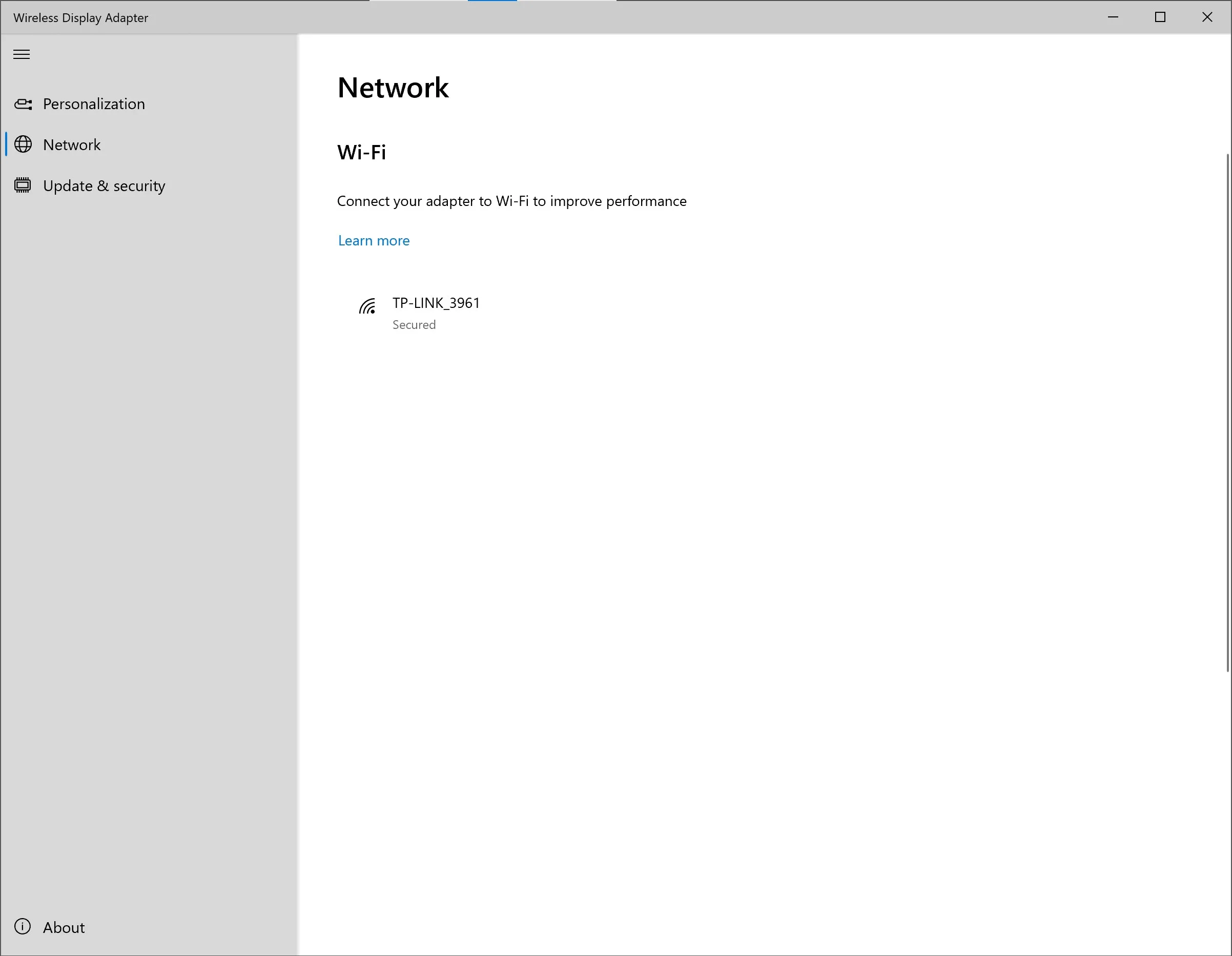 Microsoft Wireless Display Adapter screenshot 2