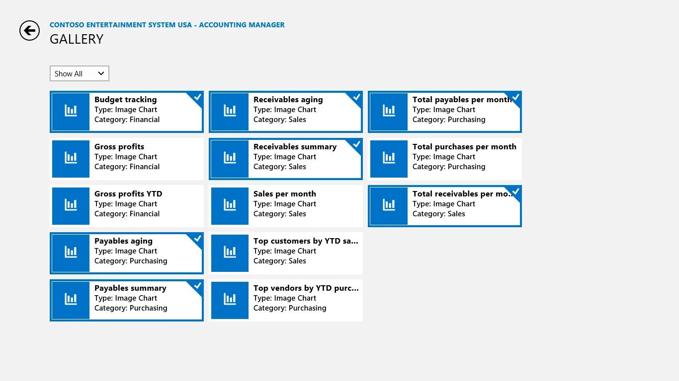 Microsoft Dynamics Business Analyzer screenshot 3