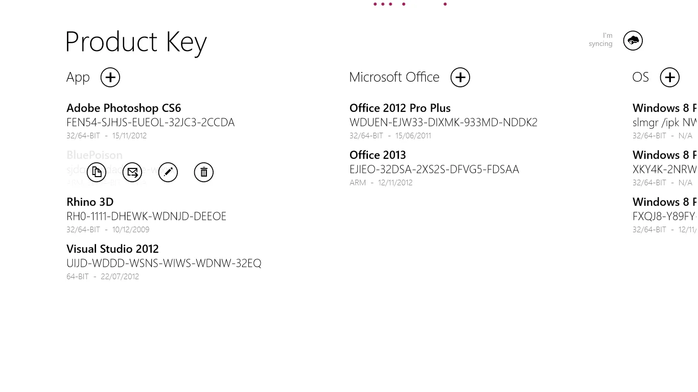 ProductKeys screenshot 3