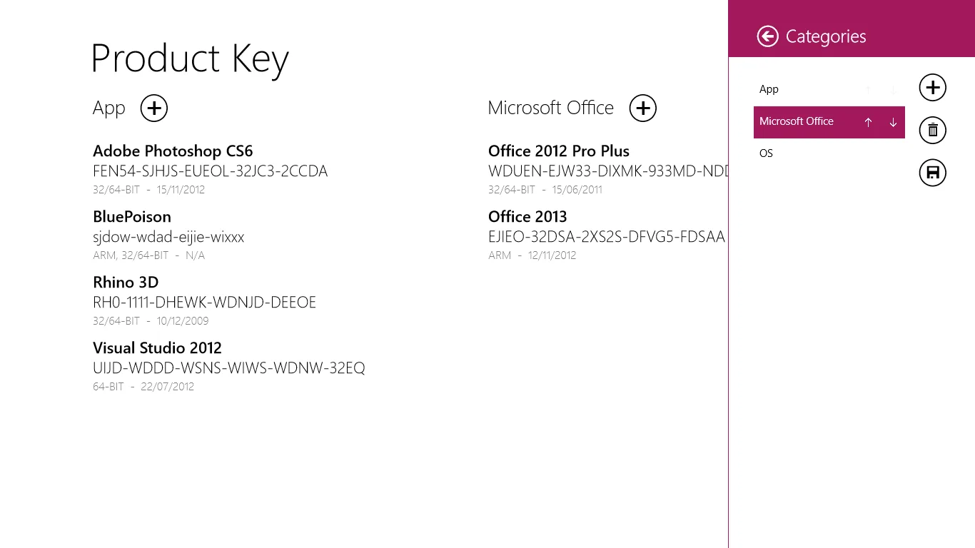 ProductKeys screenshot 5