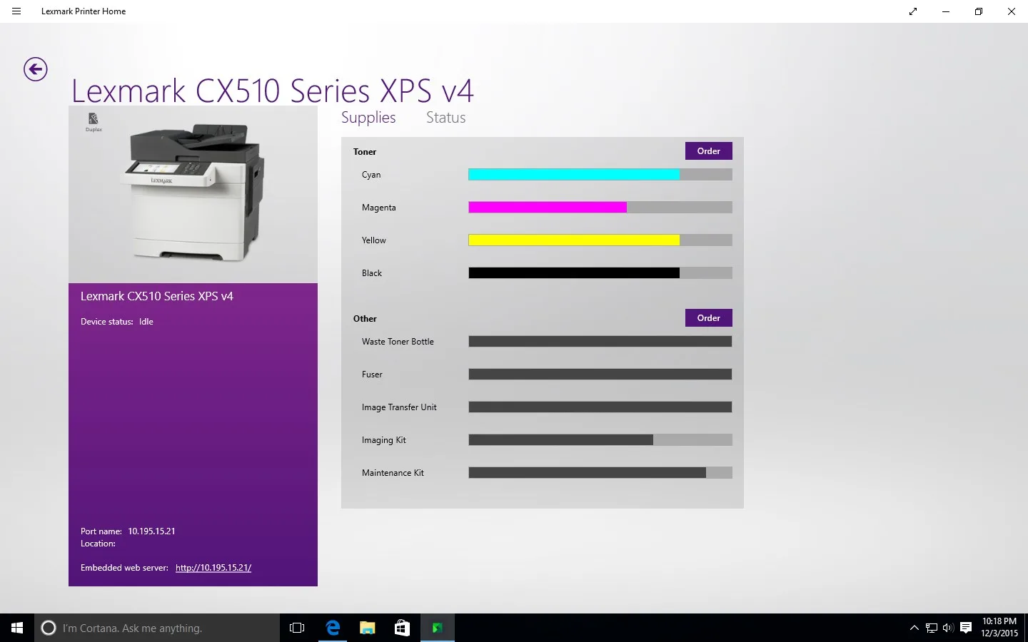 Lexmark Printer Home screenshot 1