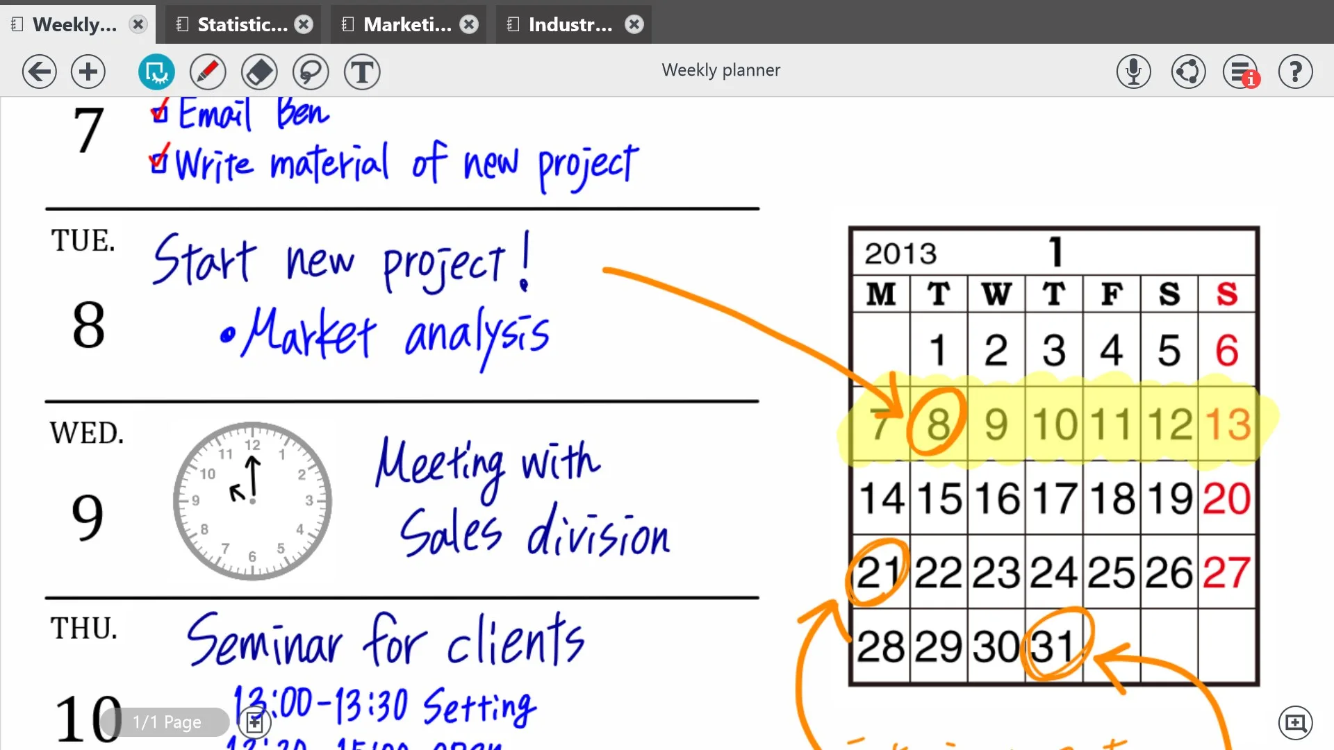 MetaMoJi Note screenshot 1