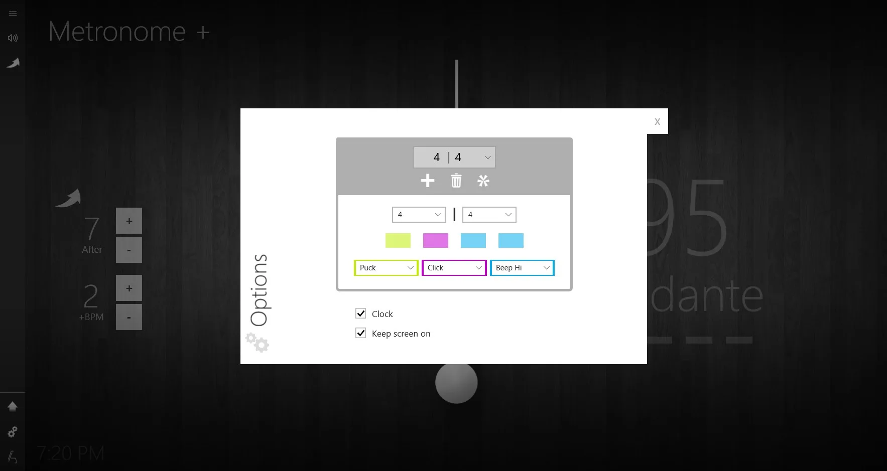 Metronome + screenshot 2