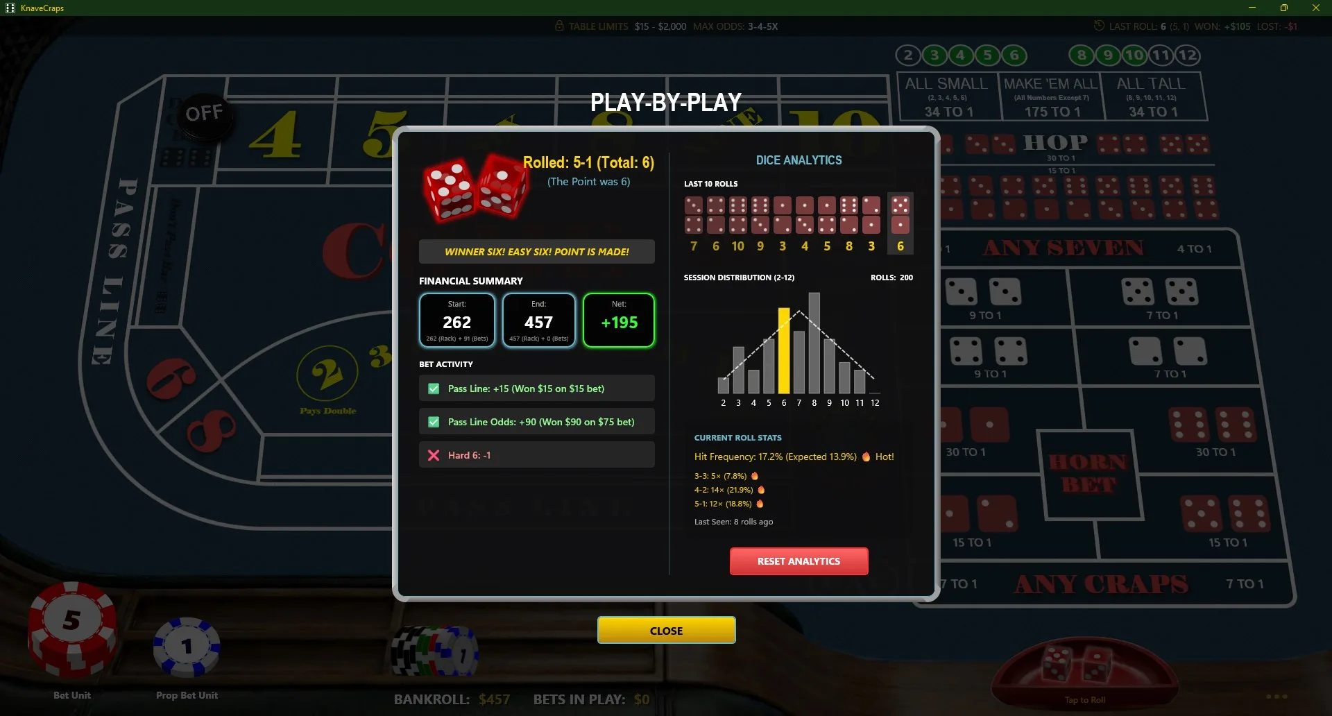 Knave Craps screenshot 4