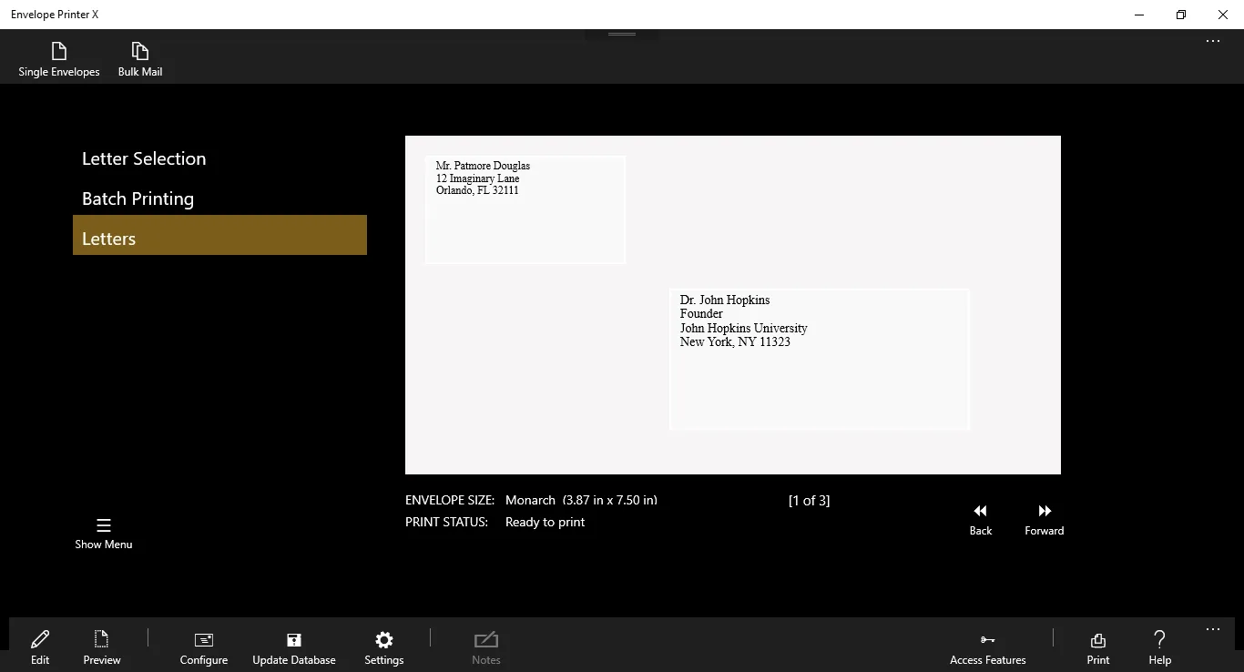 DC Envelope Printer screenshot 3