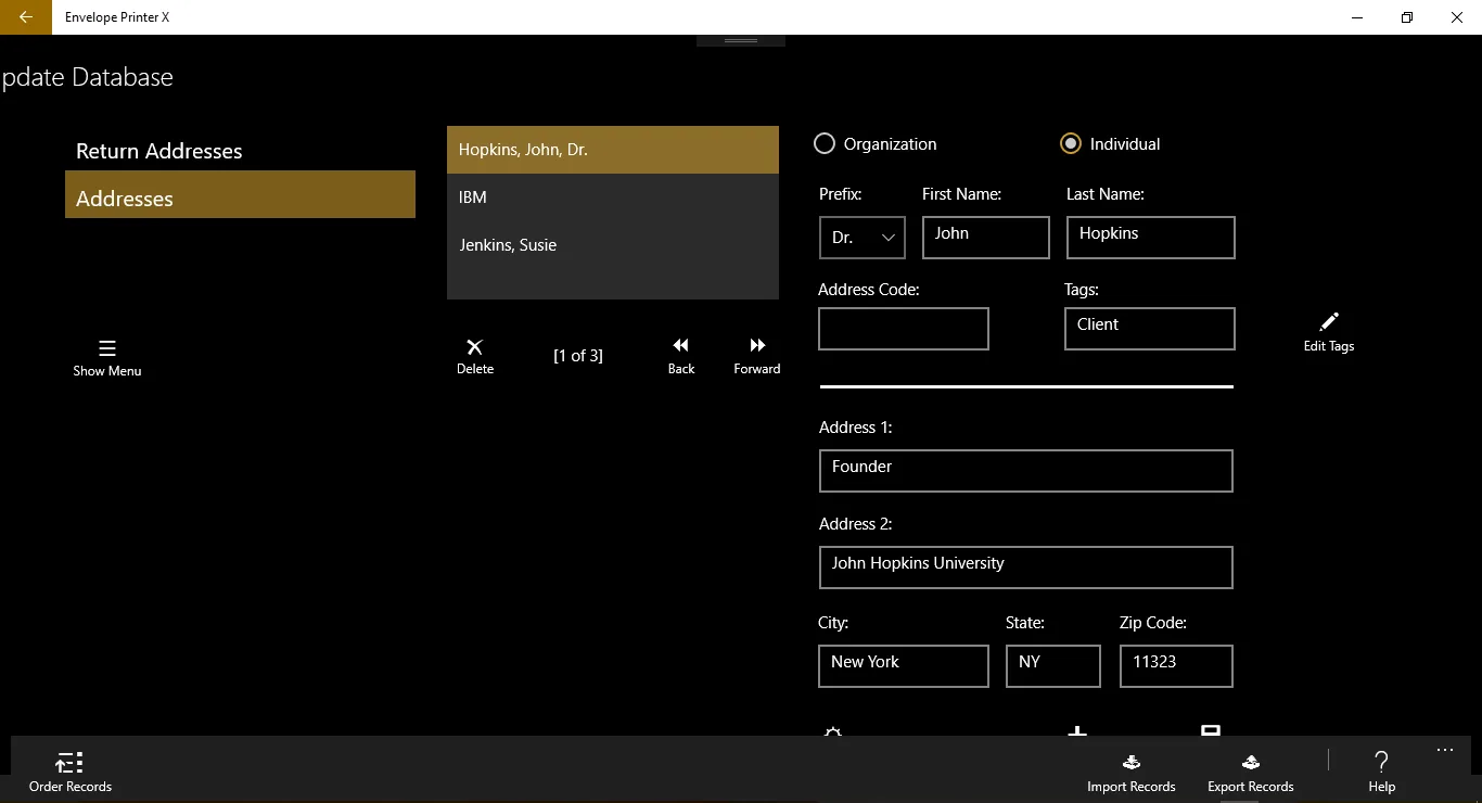 DC Envelope Printer screenshot 4