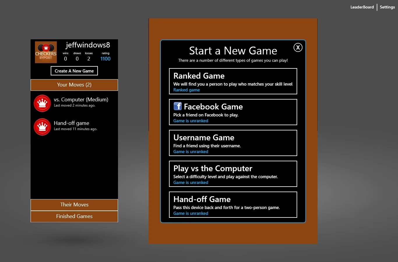 Checkers By Post Free screenshot 3