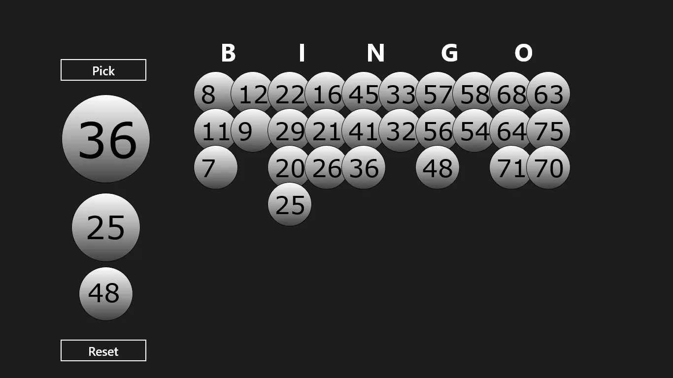 Bingo Bango screenshot 1