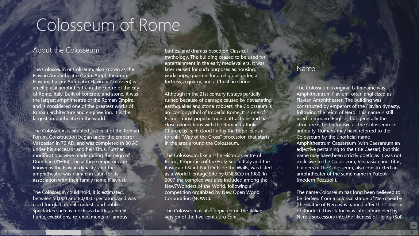 About the Colosseum of Rome screenshot 2