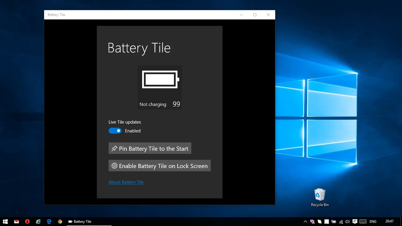 Battery Tile screenshot 3