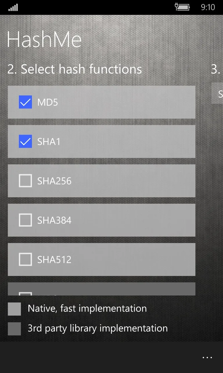 HashMe screenshot 1