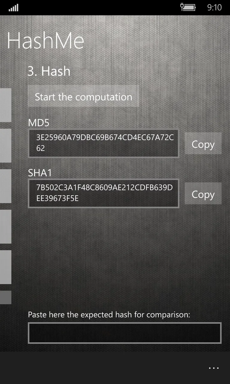 HashMe screenshot 2