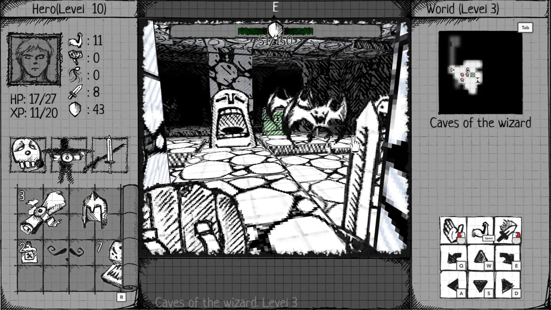 Drawngeon: Dungeons of Ink and Paper screenshot 1