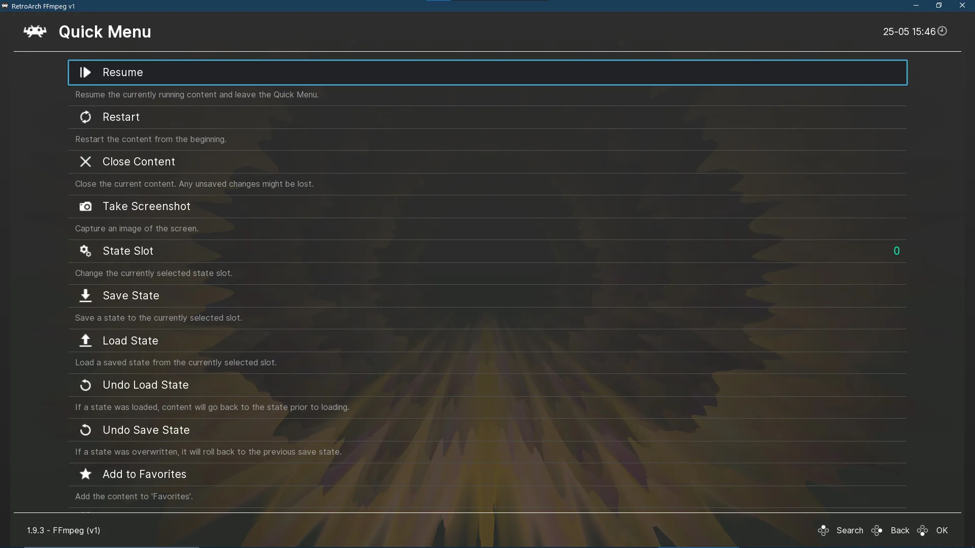 RetroArch screenshot 3