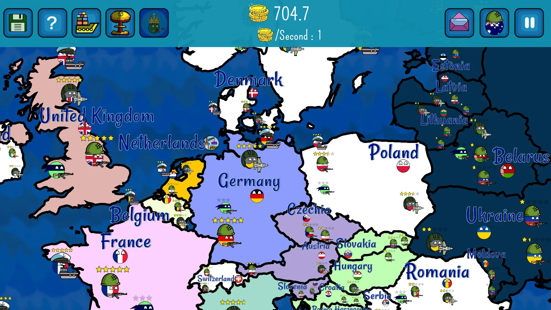 Dictators:No Peace Countryballs screenshot 2