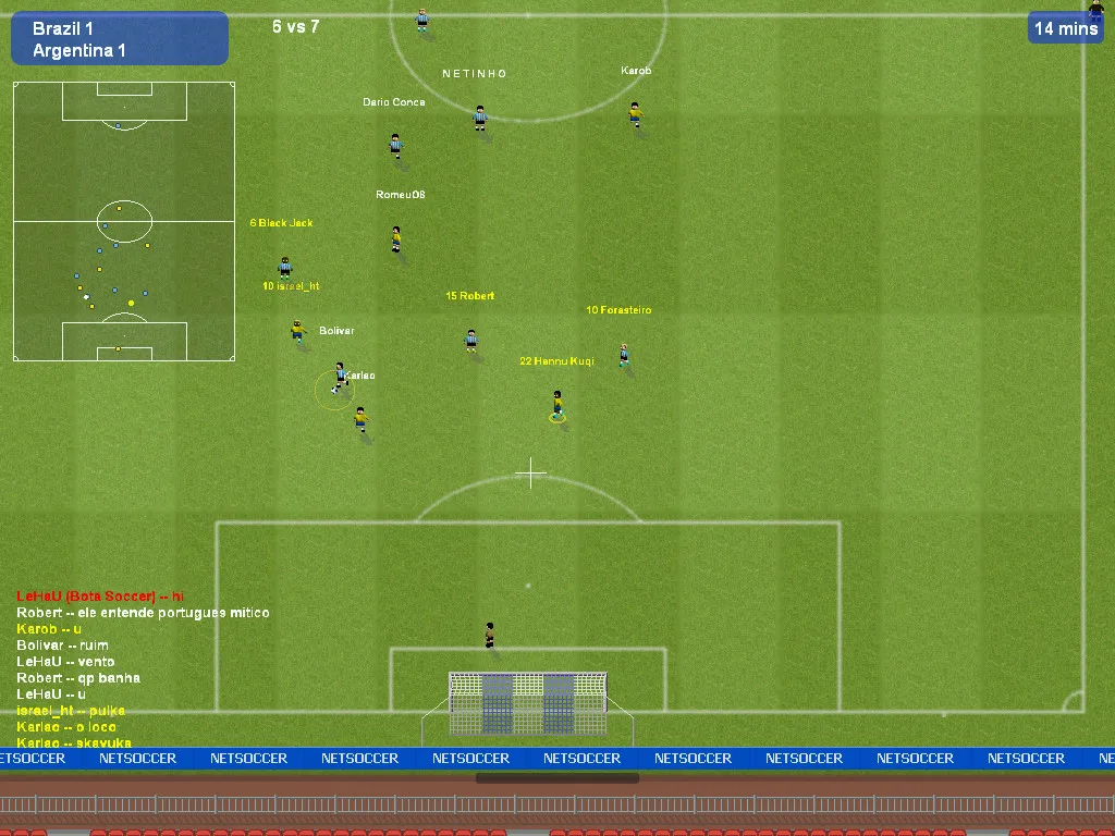 Netsoccer screenshot 1
