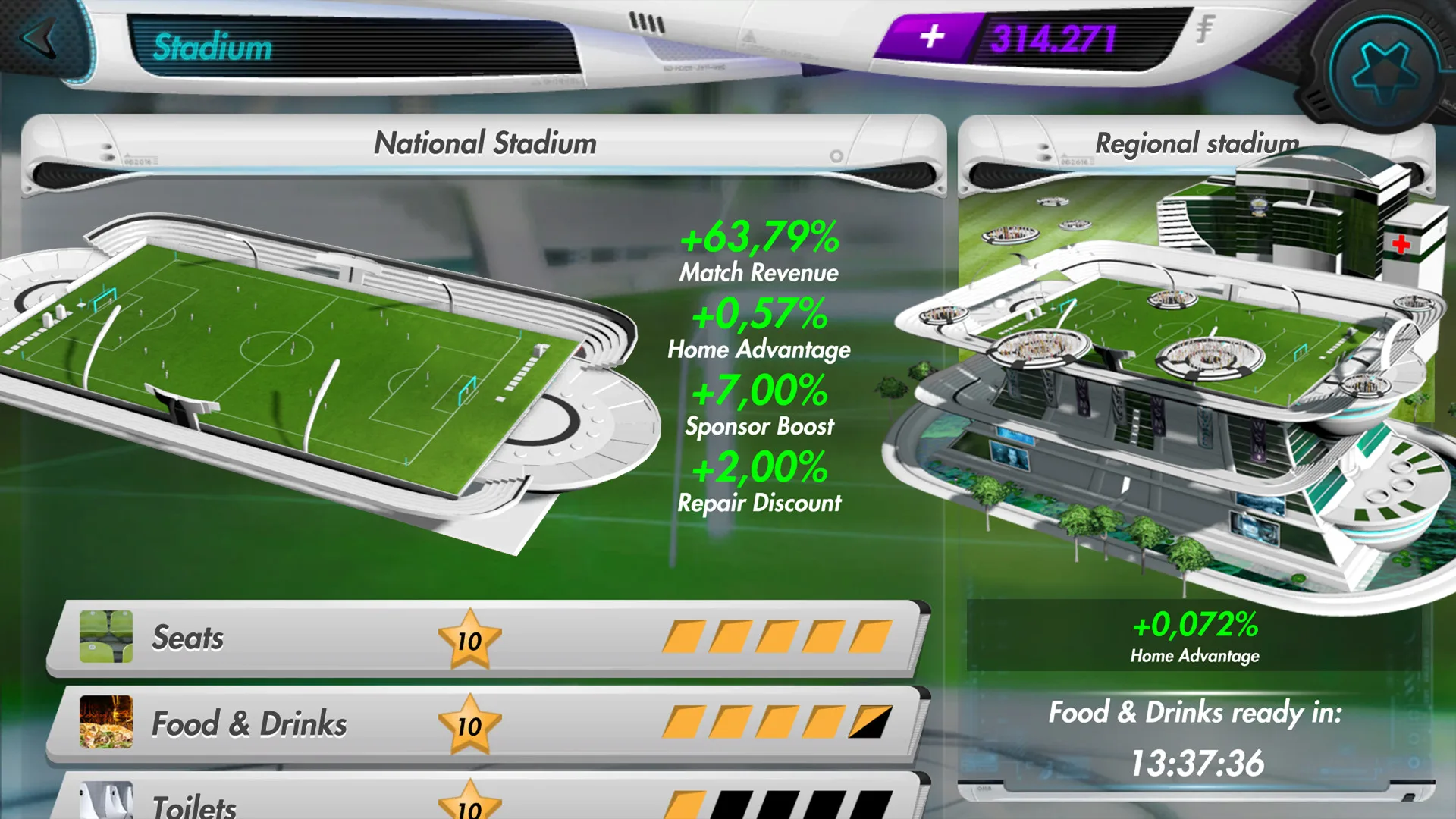 Futuball - Future Football Manager Game screenshot 2