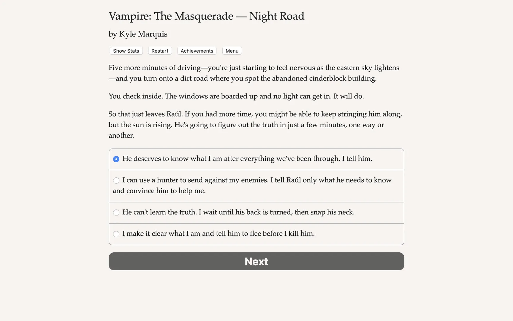 Vampire: The Masquerade — Night Road screenshot 2