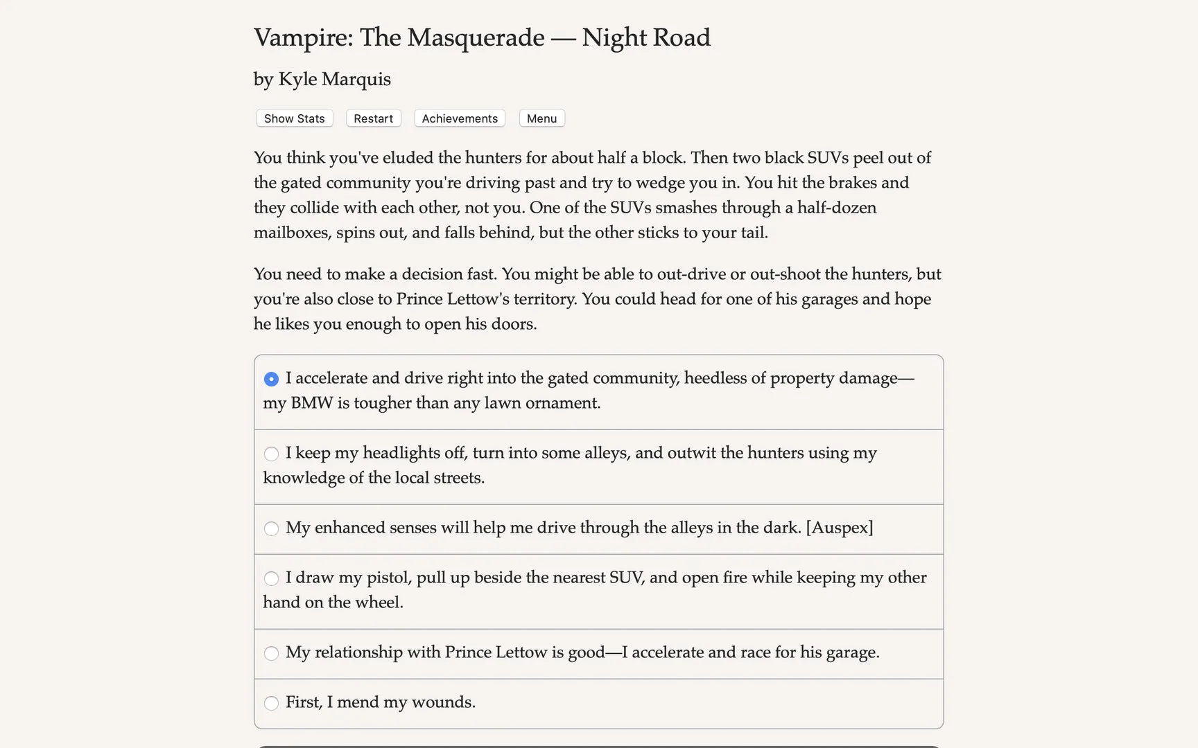 Vampire: The Masquerade — Night Road screenshot 4