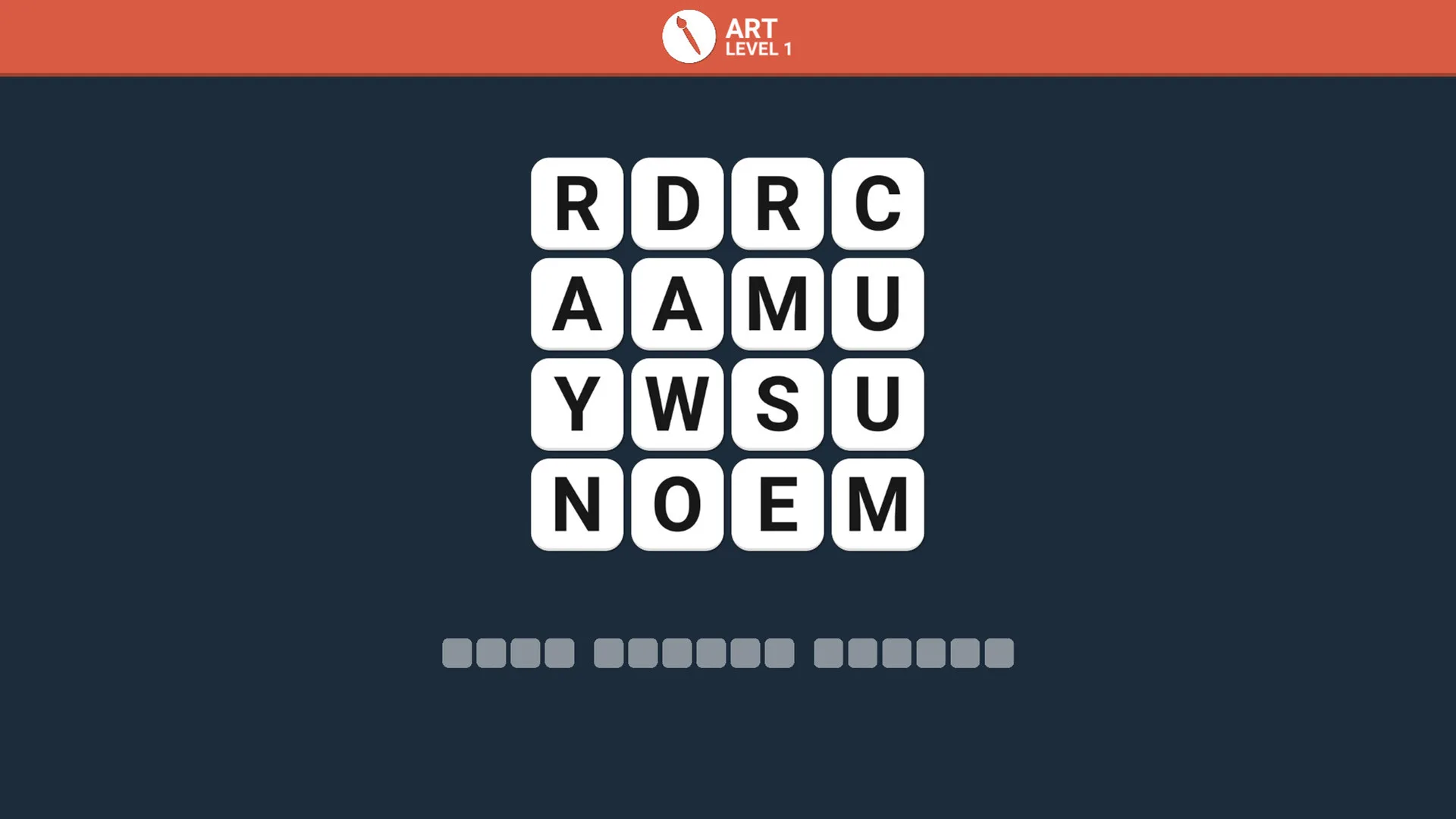 Wordle screenshot 1