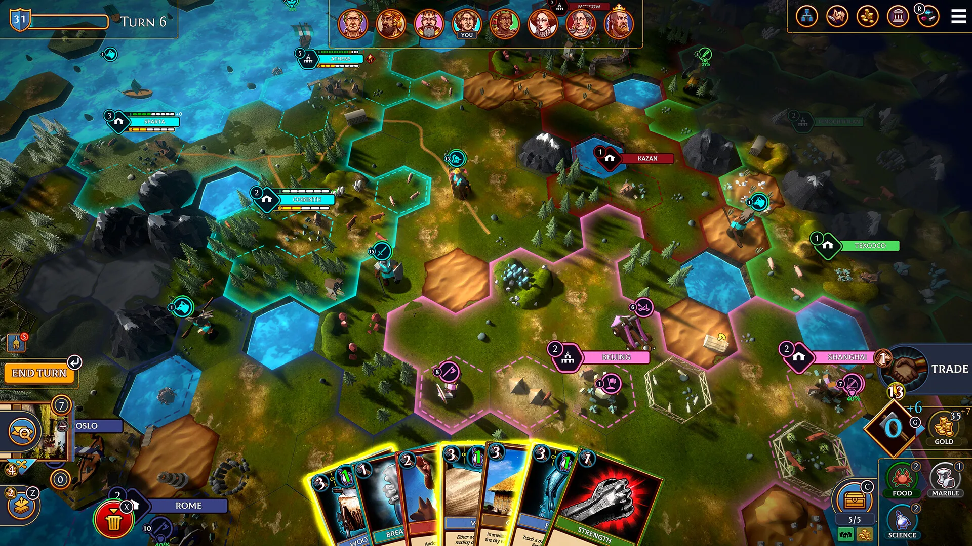 Hexarchy screenshot 1