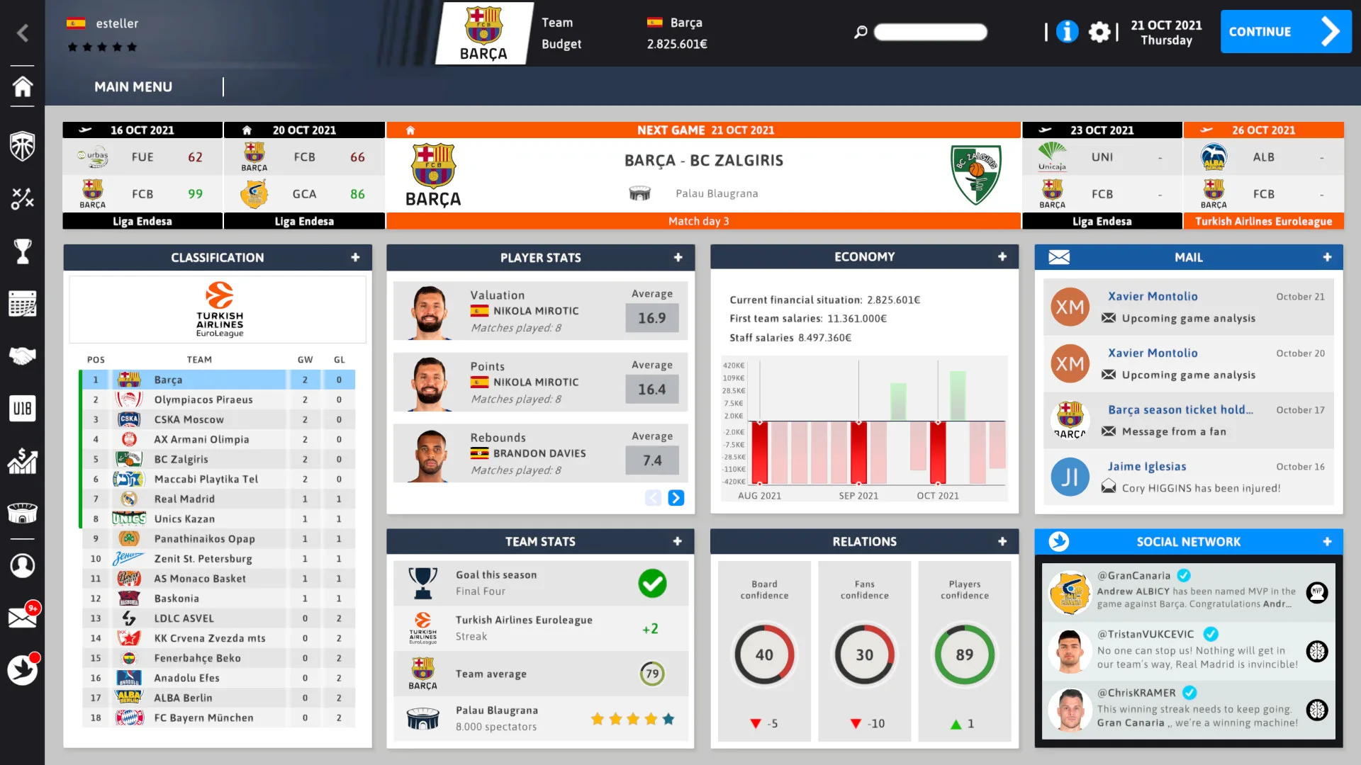 International Basketball Manager 22 screenshot 4