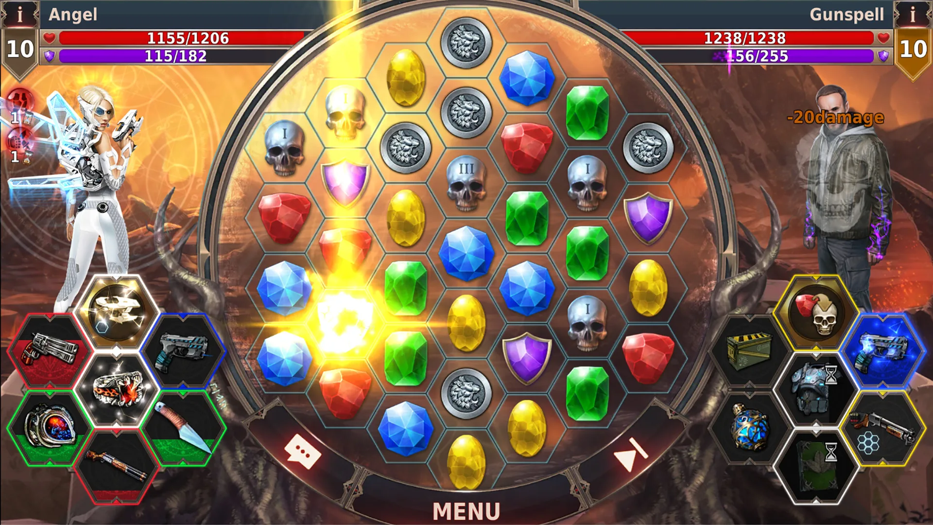 Gunspell 2 – Match 3 Puzzle RPG screenshot 2