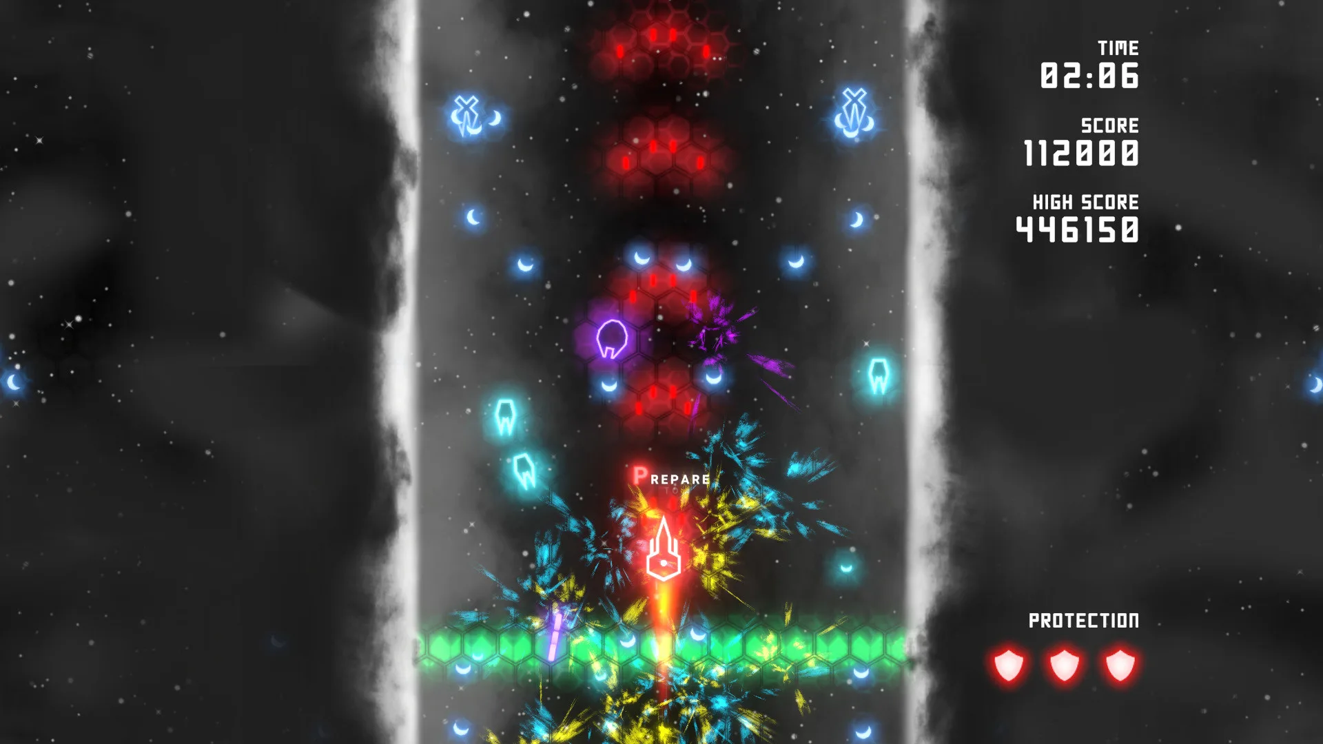 Neon Ships: The Type'em Up Shooter screenshot 2