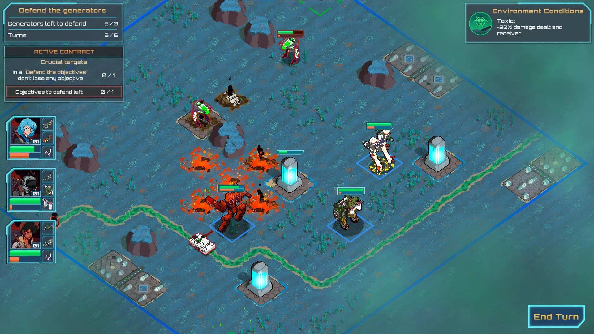 Ignited Steel: Mech Tactics screenshot 2
