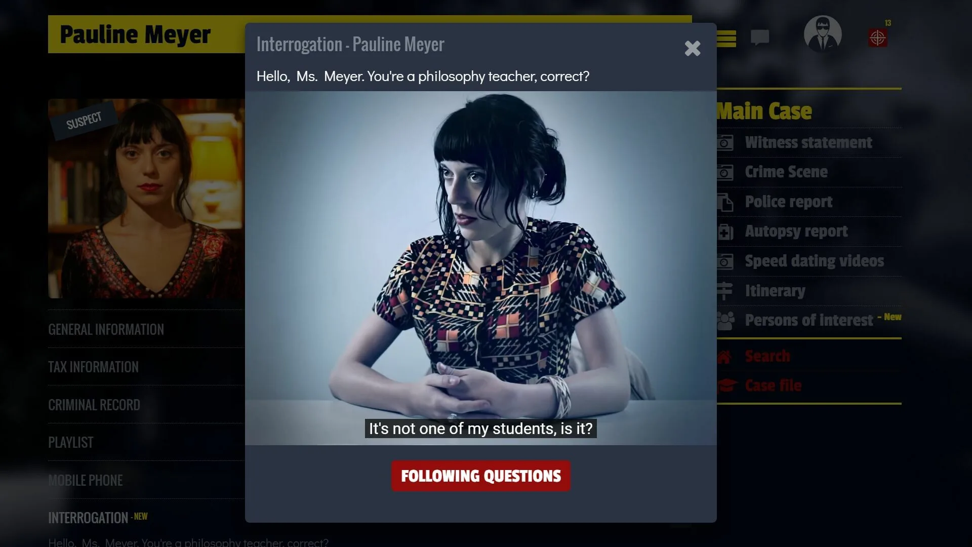 French Crime Detective Game screenshot 1