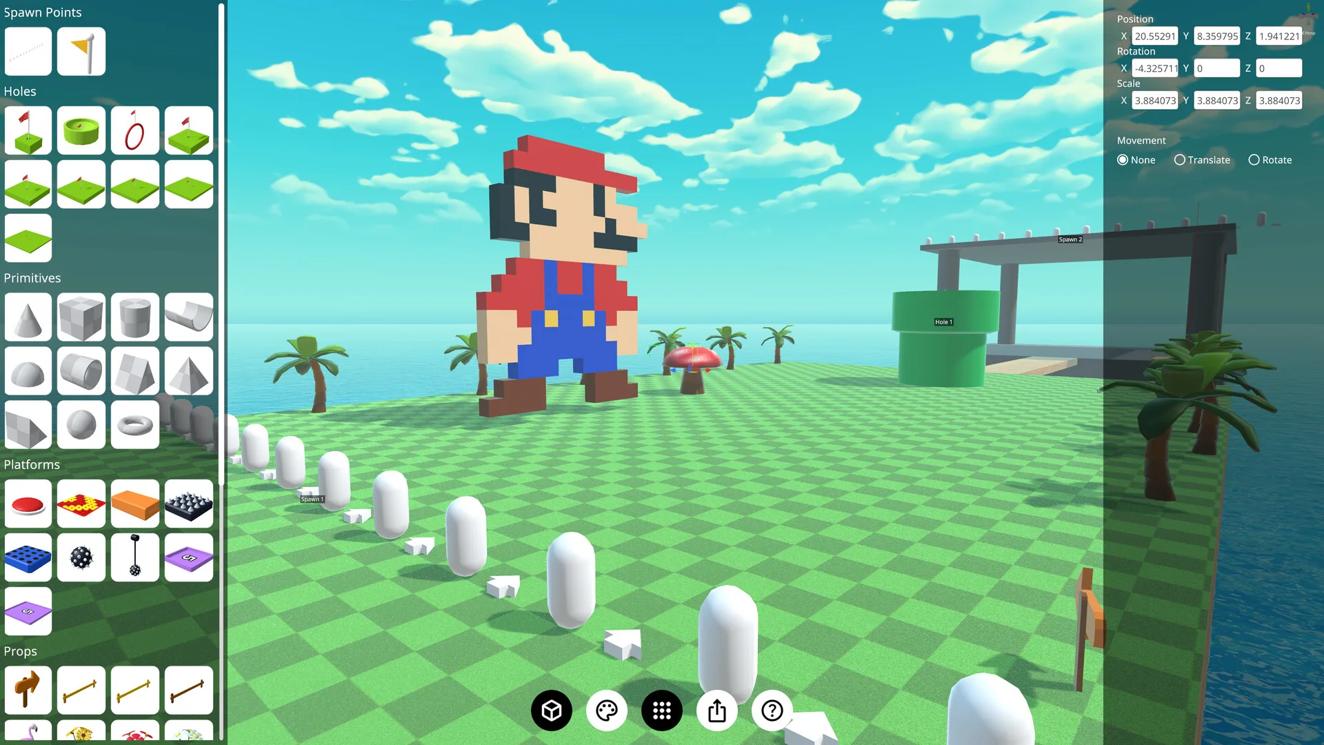 Multiplayer Platform Golf screenshot 4