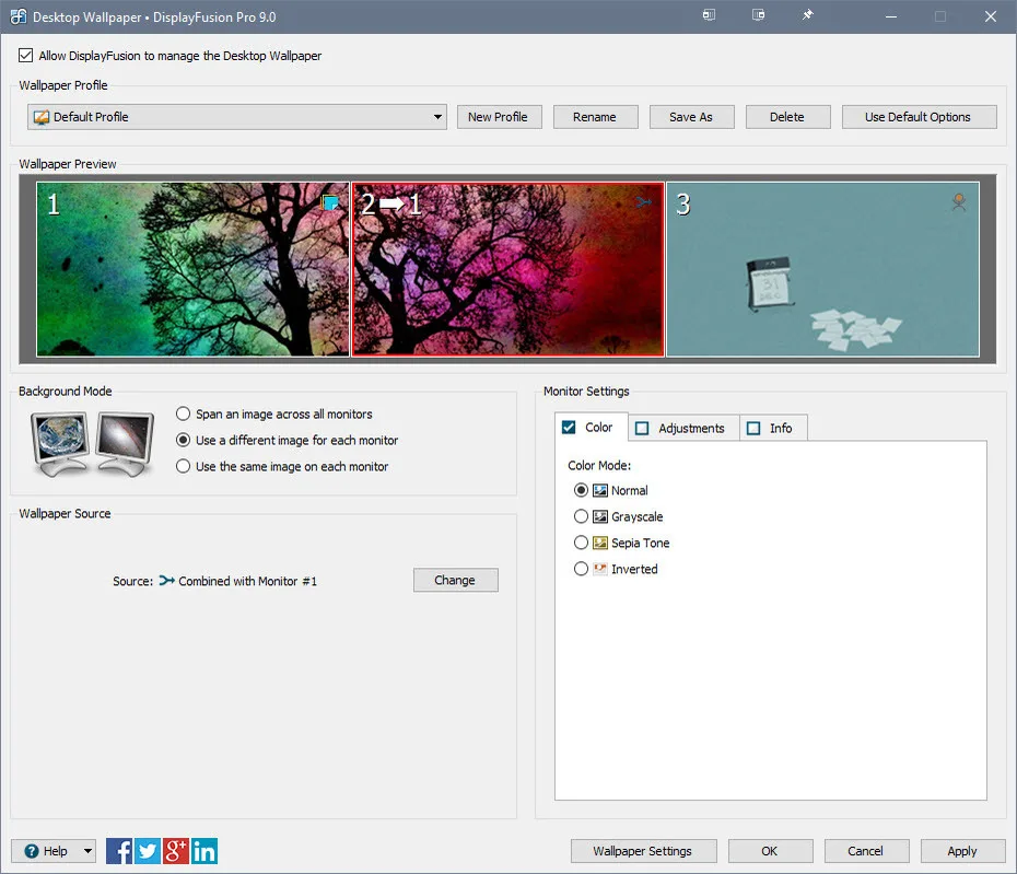 DisplayFusion screenshot 1