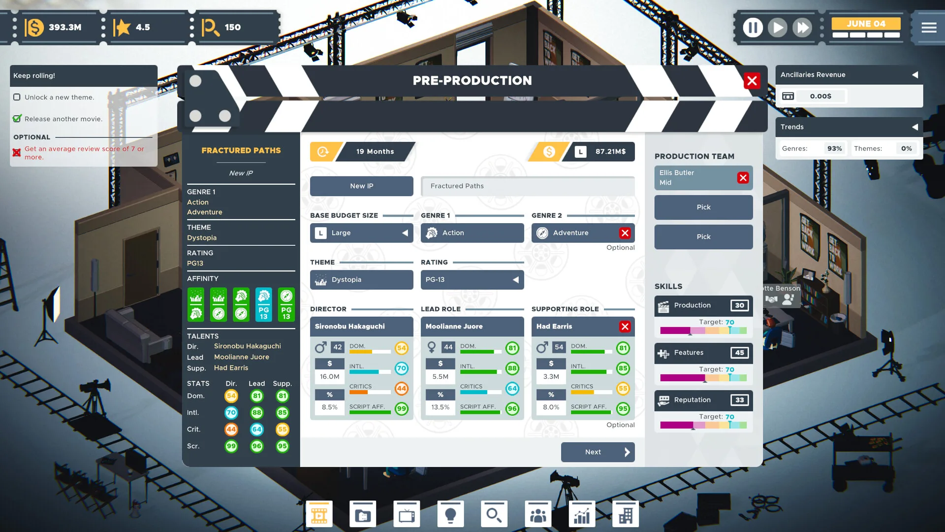 The Executive - Movie Industry Tycoon screenshot 2