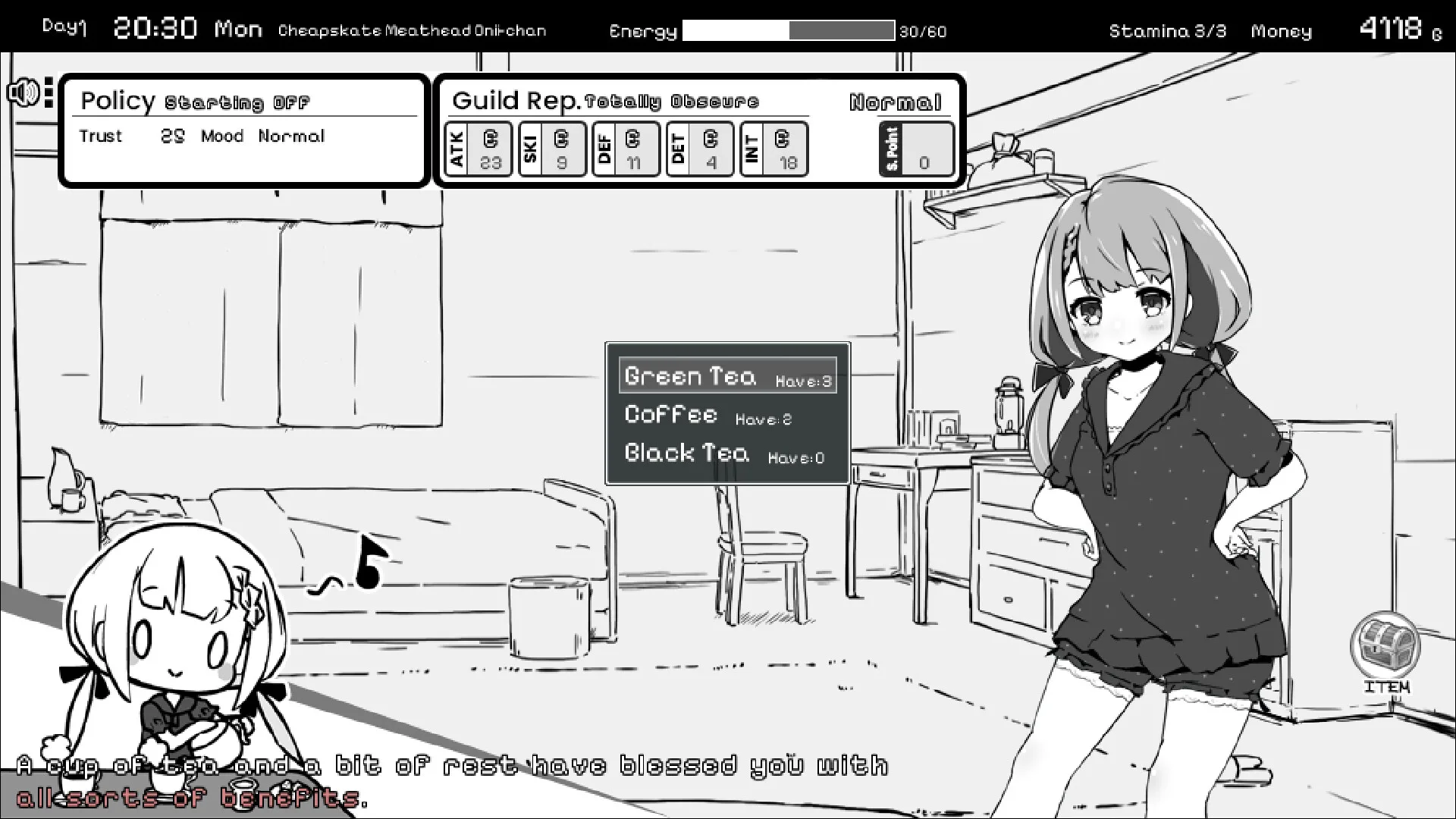 Living With Sister: Monochrome Fantasy screenshot 2