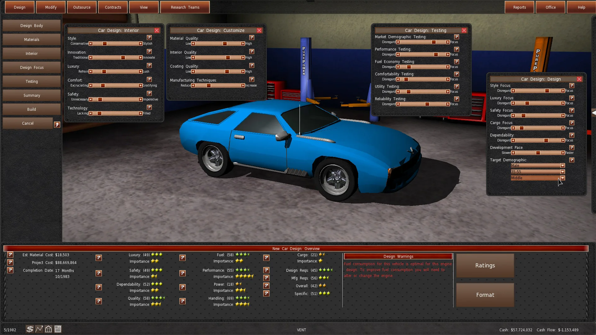 GearCity screenshot 1