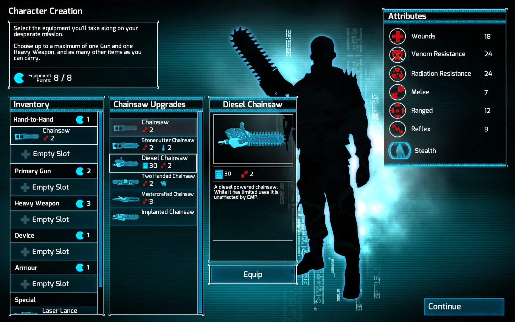 Chainsaw Warrior: Lords of the Night (Classic) screenshot 2