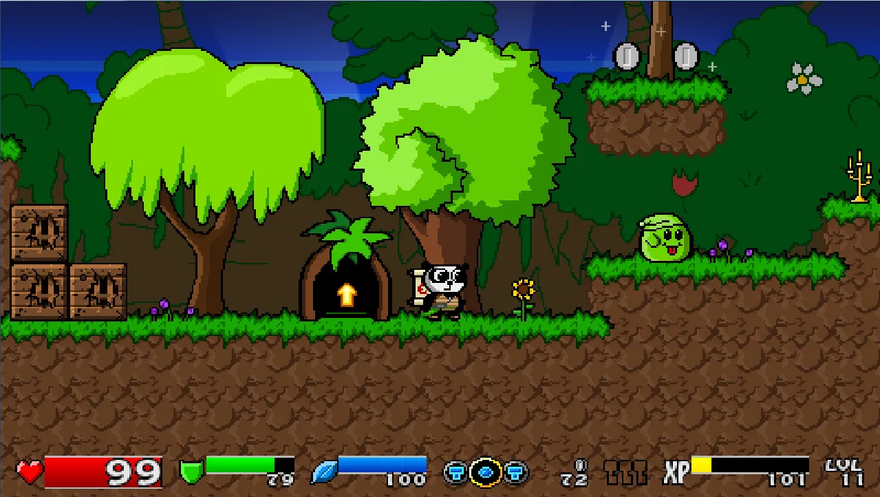 Super Panda Adventures screenshot 1