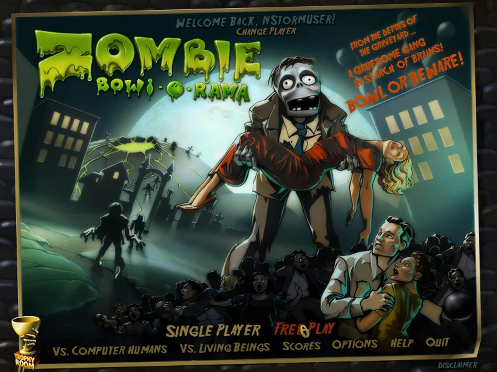 Zombie Bowl-o-Rama screenshot 1