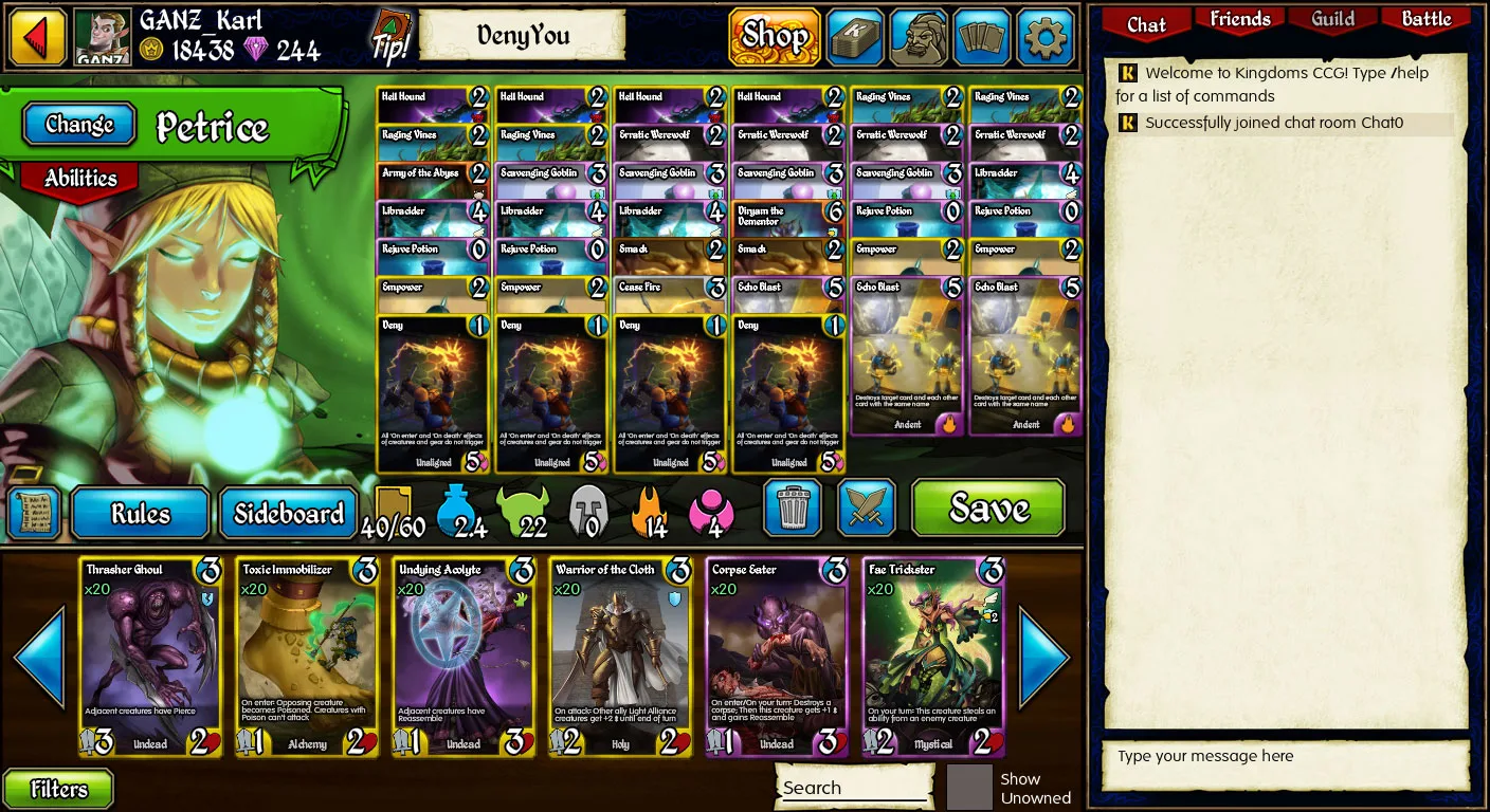 Kingdoms CCG screenshot 3
