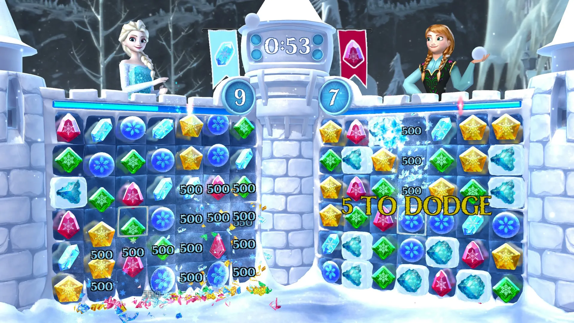 Frozen Free Fall: Snowball Fight screenshot 1