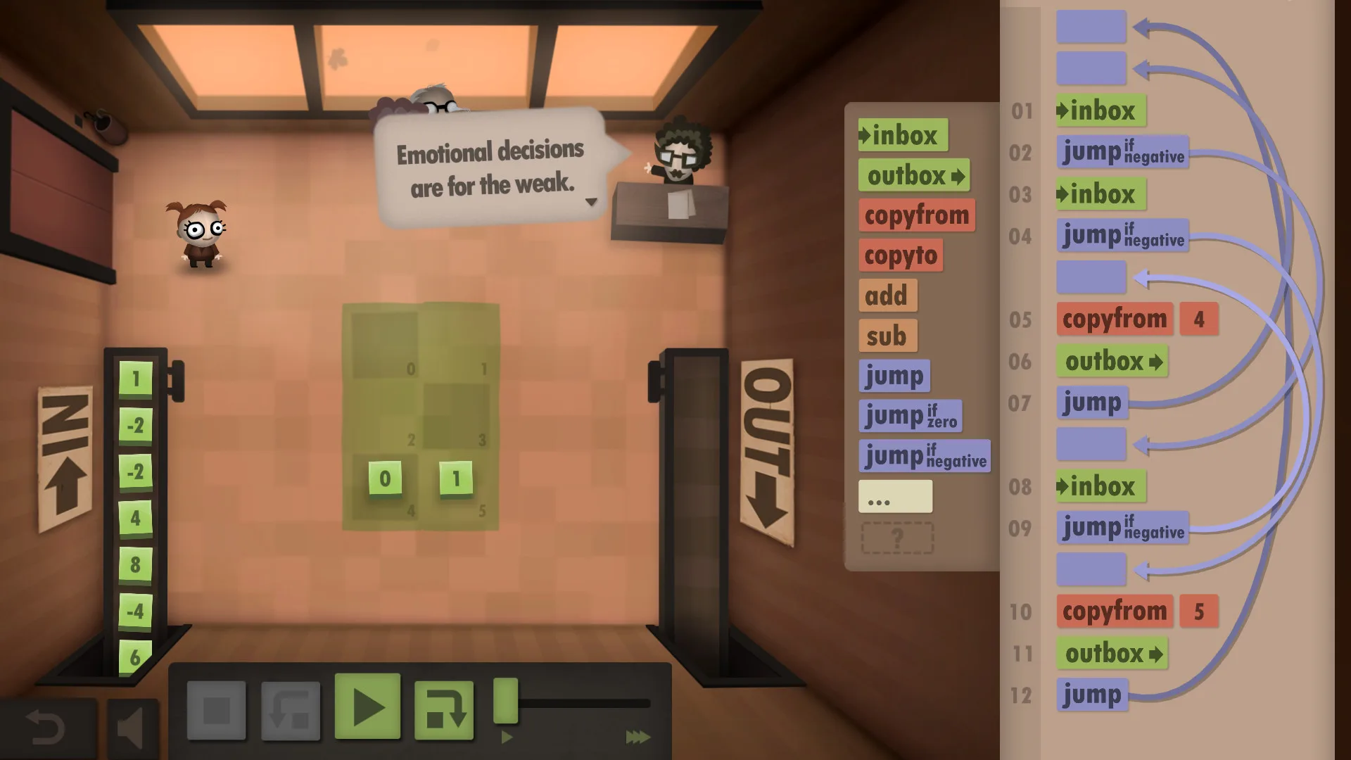 Human Resource Machine screenshot 2