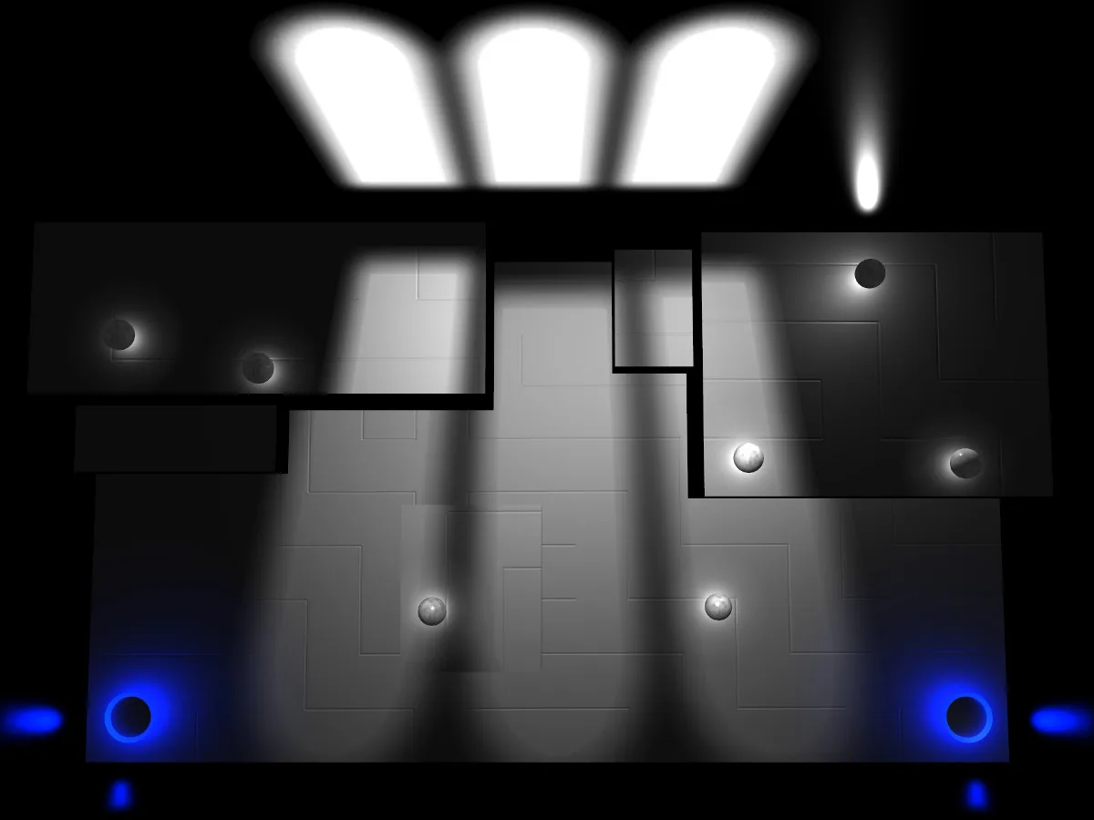 "Glow Ball" - The billiard puzzle game screenshot 1