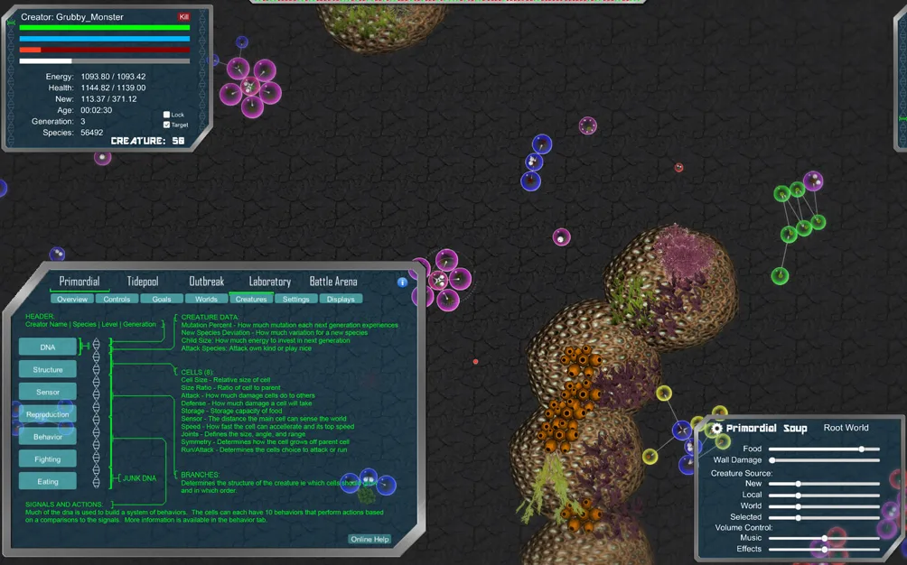 Evolution screenshot 1