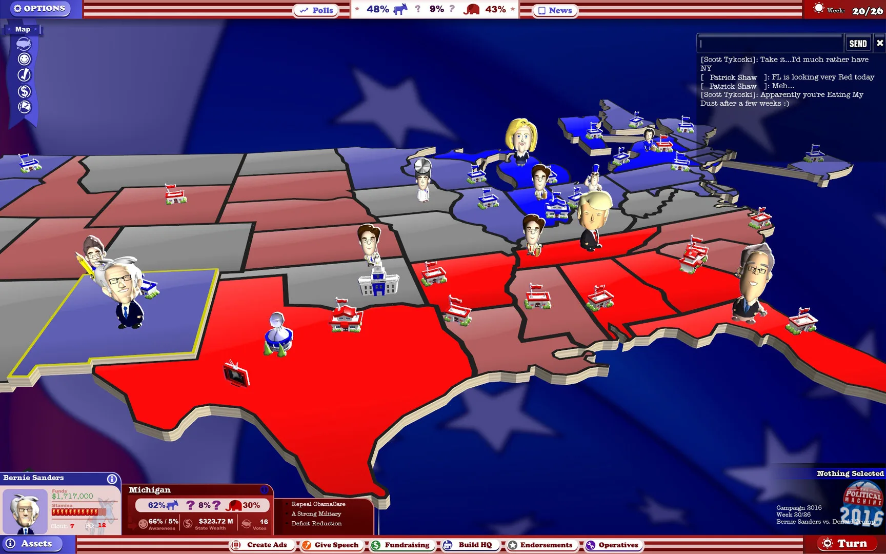 The Political Machine 2016 screenshot 4