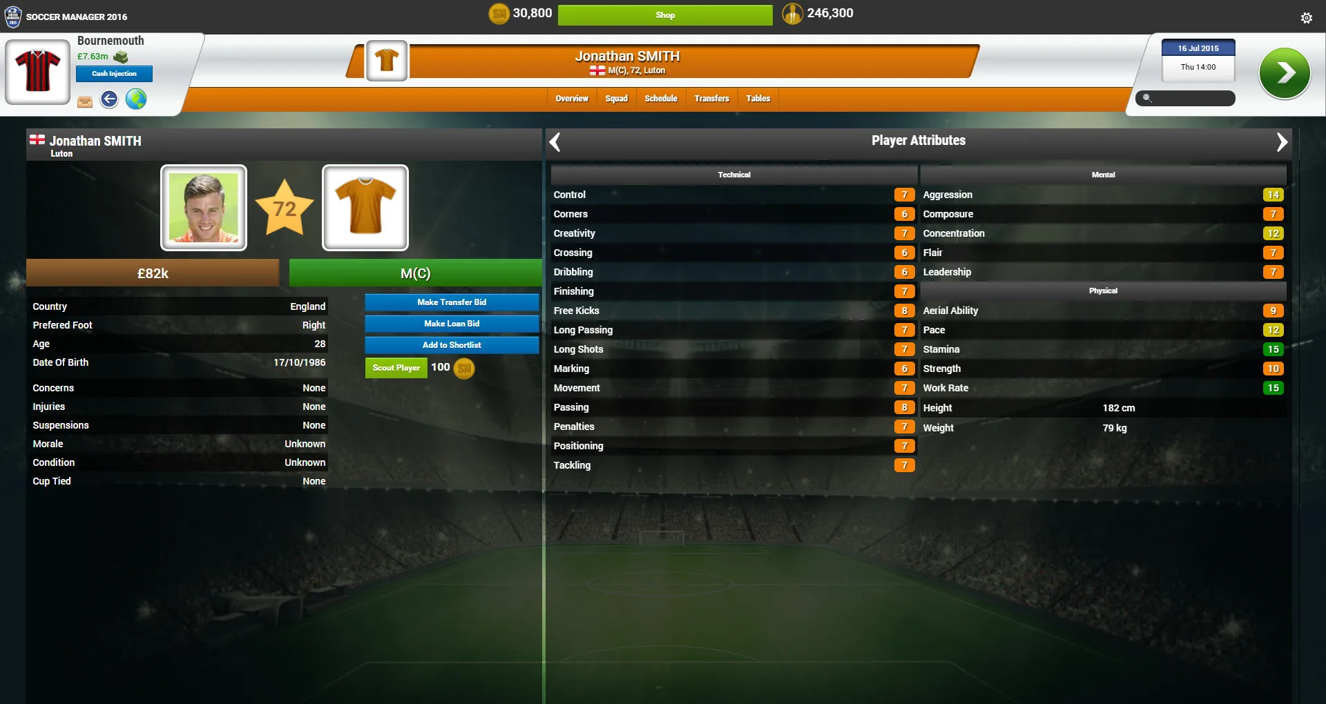 Soccer Manager 2016 screenshot 3